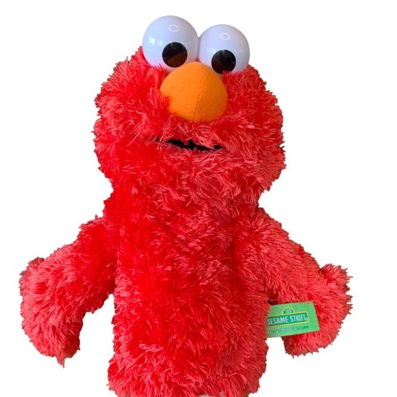 ELMO Sesame Street 10" Plush Hand Puppet Red Official Gund Toy 2015 Genuine - Picture 1 of 8